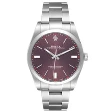 Rolex Oyster Perpetual 39 Steel Red Grape 114300 Card 2