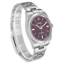 Rolex Oyster Perpetual 39 Steel Red Grape 114300 Card 3
