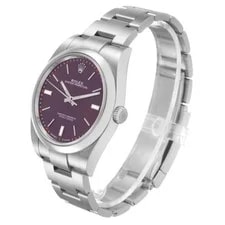 Rolex Oyster Perpetual 39 Steel Red Grape 114300 Card 4