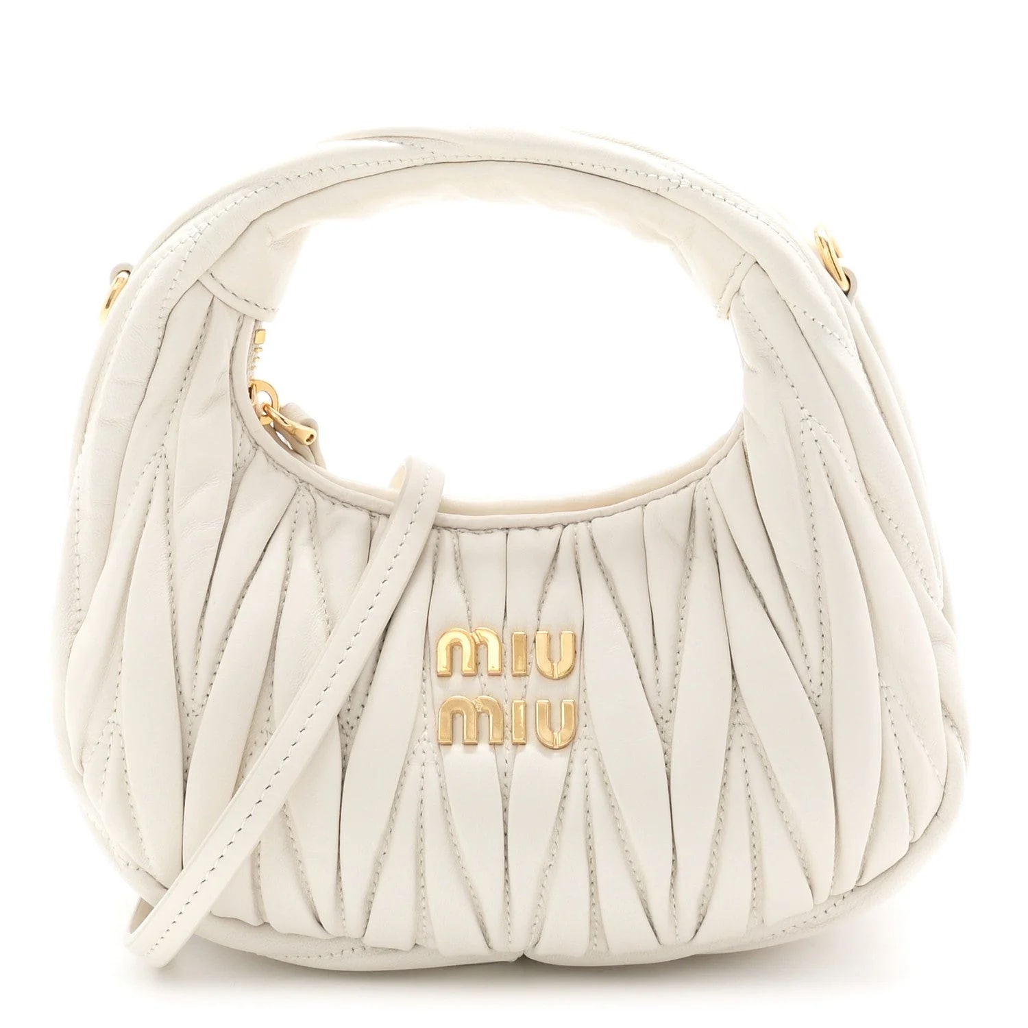 Miu Miu — Matelasse Mini Wander Hobo — Handbag — resale