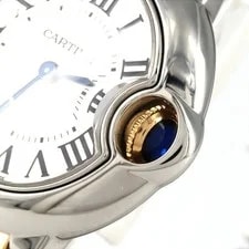 Authentic Cartier Ballon Bleu SM W69010Z4 Stainless Steel Quartz #270-004-27... 4