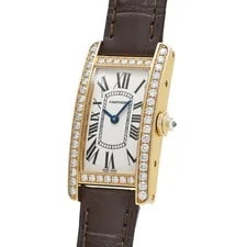 Cartier Tank WB707931 ( 2482) 34.8mm Yellow Gold Ivory #WW6245 2