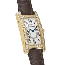 Cartier Tank WB707931 ( 2482) 34.8mm Yellow Gold Ivory #WW6245 3