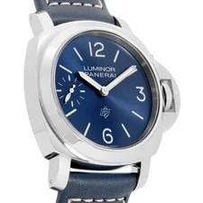 Panerai Luminor PAM01085 Hand-rolled 44mm Blue Stainless Box and Paper 3