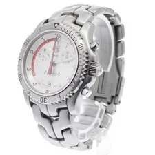 Tag Heuer — TAG Heuer Link Calibre S Chronograph CT1118 41mm SS Silver #C9877 — Watch — resale
