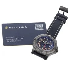 Breitling — Breitling Avenger GMT 45 Night Mission V32395 Automatic 45mm Papers Black — Watch — resale