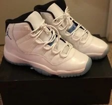 Air Jordan — (Sz 3y) Air Jordan 11 Retro 2024 Legend / Columbia (Rarely Worn ) — Sneaker — resale