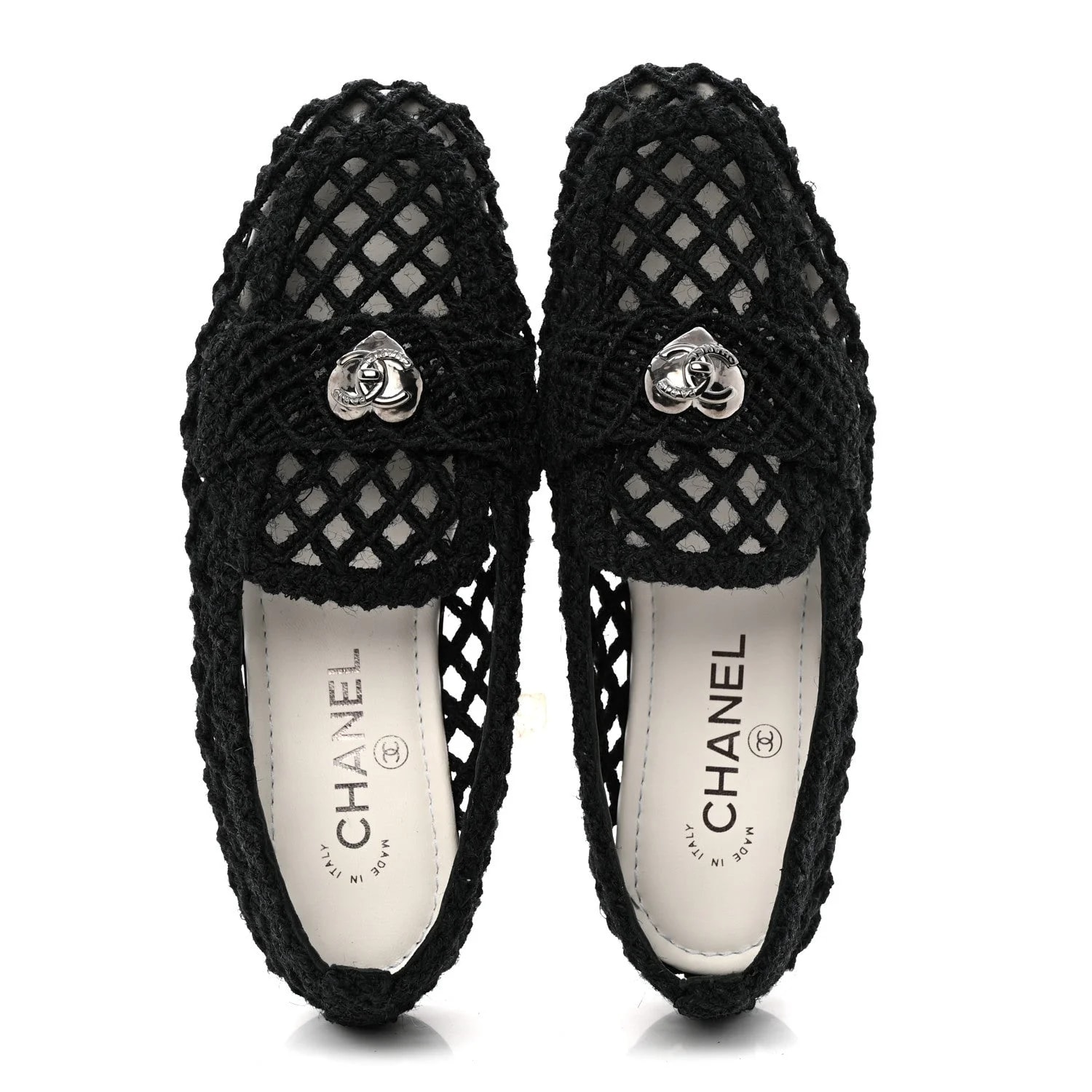 Cord Braided CC Mocassin 38.5 3