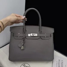 Hermès — Auth Hermès Birkin 30 Medium Top Handle Etain — Handbag — resale