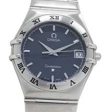 Omega Constellation 1512.40 Date Quartz Stainless Steel Silver Navy 2