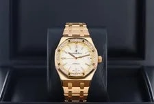Audemars Piguet Royal Oak 37mm Rose Gold Diamond Bezel Silver Dial 15451OR 3