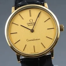 [EXC+5] Omega Constellation Cal.1330 Gold Push Crown Qz #197 — Watch — resale