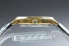 [EXC+5] Omega Constellation Cal.1330 Gold Push Crown Qz #197 4