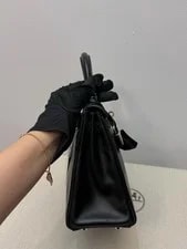 Auth Hermès Kelly 25 Evergrain Crossbody 3