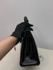 Auth Hermès Kelly 25 Evergrain Crossbody 4