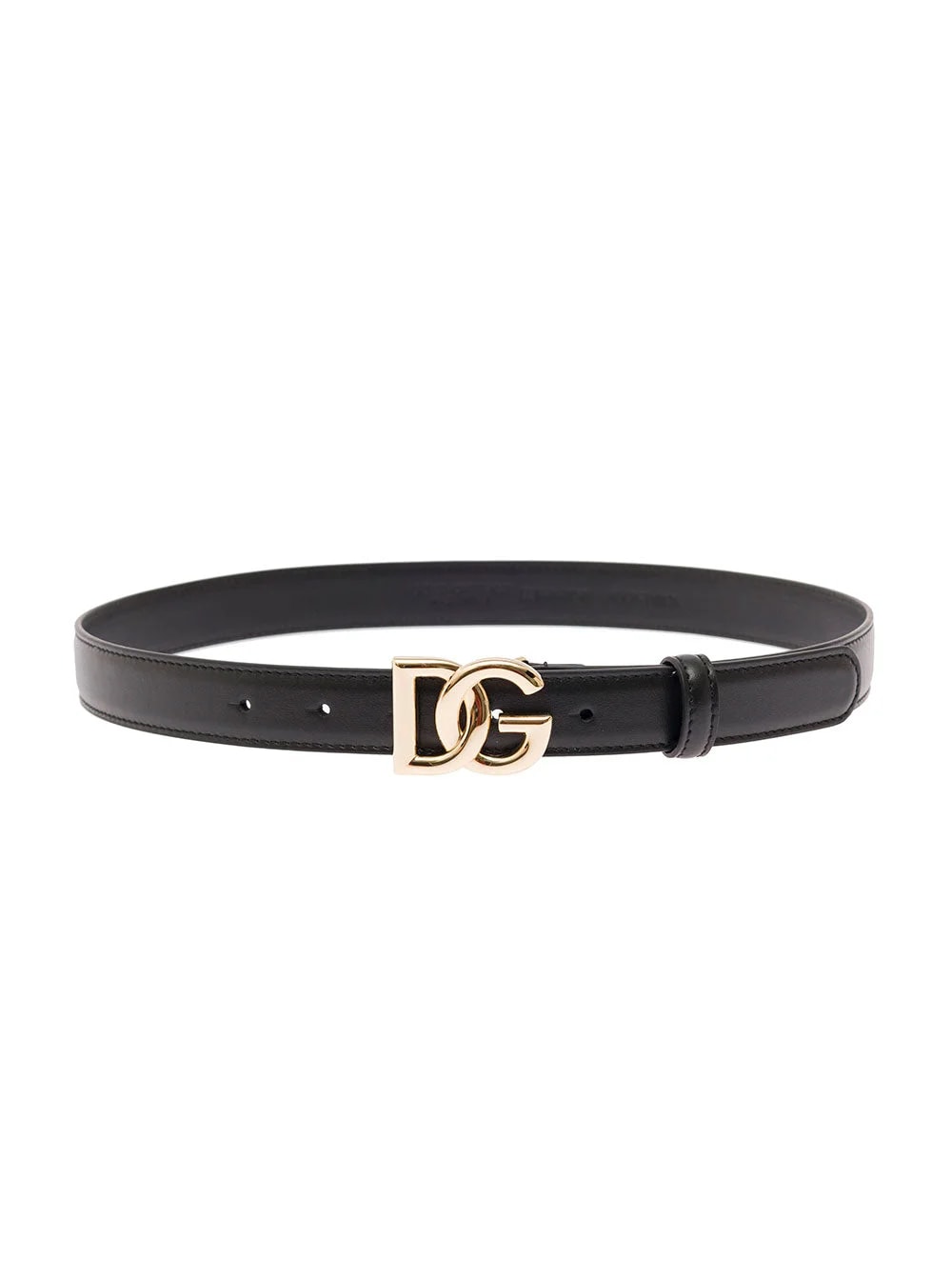 Dolce & Gabbana — Dolce & Gabbana With Dg Logo Buckle Belt — Calf — Accessory — resale