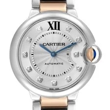 Cartier — Cartier Ballon Bleu 36mm Steel Rose Gold Diamond W3BB0018 — Watch — resale