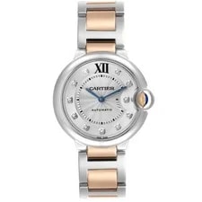 Cartier Ballon Bleu 36mm Steel Rose Gold Diamond W3BB0018 2