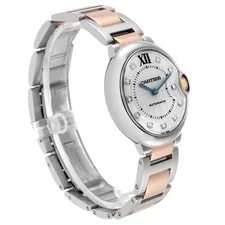 Cartier Ballon Bleu 36mm Steel Rose Gold Diamond W3BB0018 3
