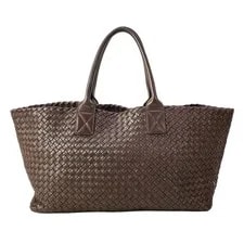 Bottega Veneta — Bottega Veneta Cabas MM 115664 Dark — Handbag — resale