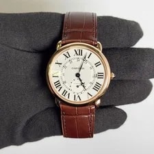 Cartier Ronde Louis Rose Gold 40mm Silver Dial Ref# W6801005 2