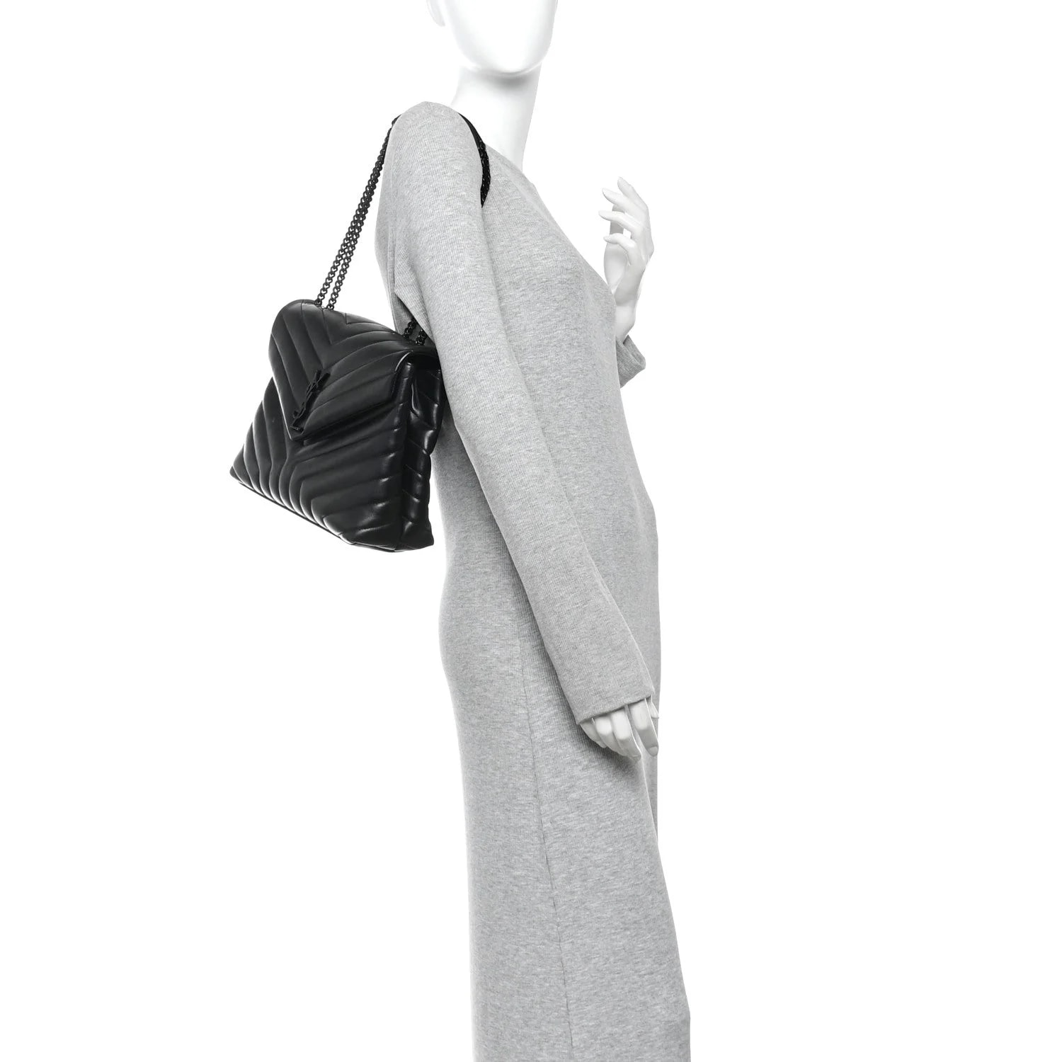 Y Monochrome Medium Loulou Chain Satchel 2