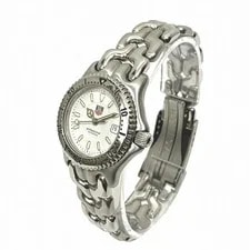 TAG Heuer Cell Date WG1312-2 Stainless Steel 28mm White Dial Quartz #WPW278 2