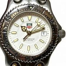 TAG Heuer Cell Date WG1312-2 Stainless Steel 28mm White Dial Quartz #WPW278 4