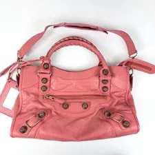 Auth Balenciaga Giant City Shoulderbag 2Way t62 4