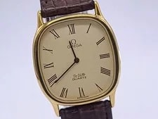 [N ] Omega de Ville Cal.1365 Quartz 24mm Ivory Dial Japan Y680 3
