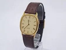 [N ] Omega de Ville Cal.1365 Quartz 24mm Ivory Dial Japan Y680 4