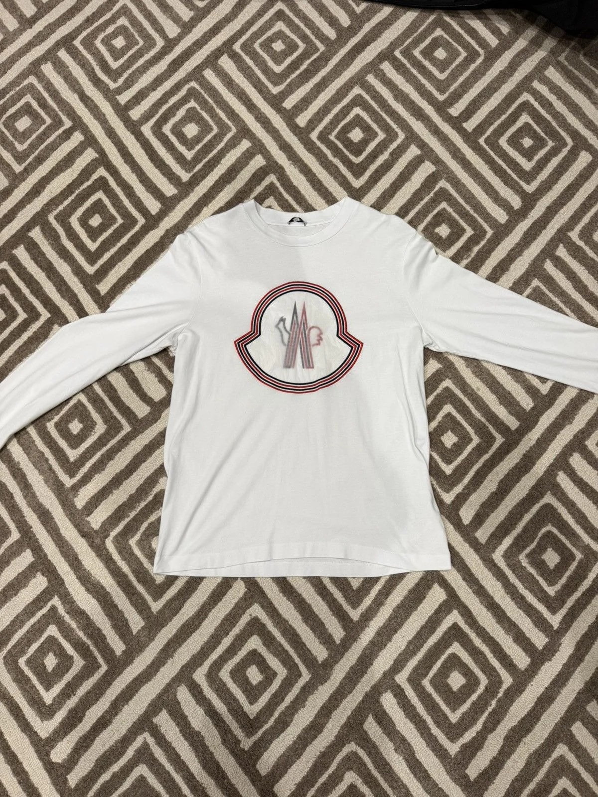 Moncler — Moncler Long Sleeve Logo Patch T-Shirt — streetwear — resale