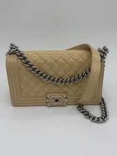 Chanel — Chanel Boy Flap Chain COA Turn Lock — Handbag — resale