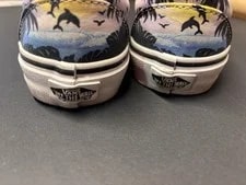 Vans Limited Edition Dolphin Beach Slip Ons Slightly SZ. M 5.5 W 7 4