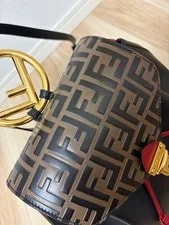 Fendi Pecan Pattern Backpack Logo 2
