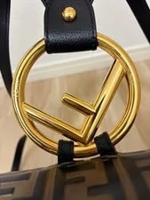 Fendi Pecan Pattern Backpack Logo 3