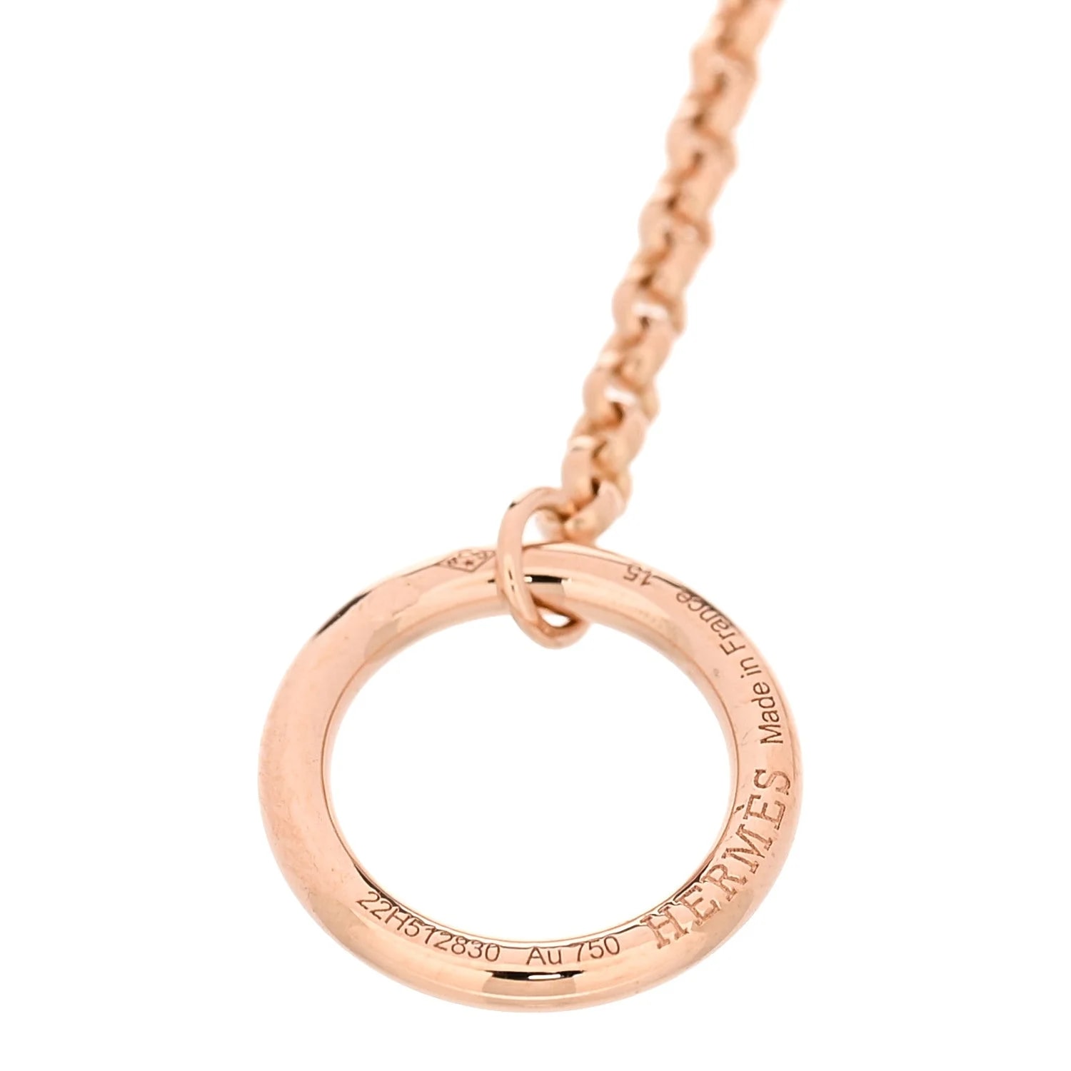 18K Rose Gold Clou d'H 3