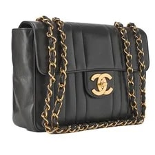 Chanel Mademoiselle 30cm Single Flap Chain Hard 3