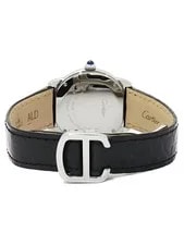 Cartier Rondo Solo SM W6700155 29mm Silver Dial Stainless Steel Leather #T295 3