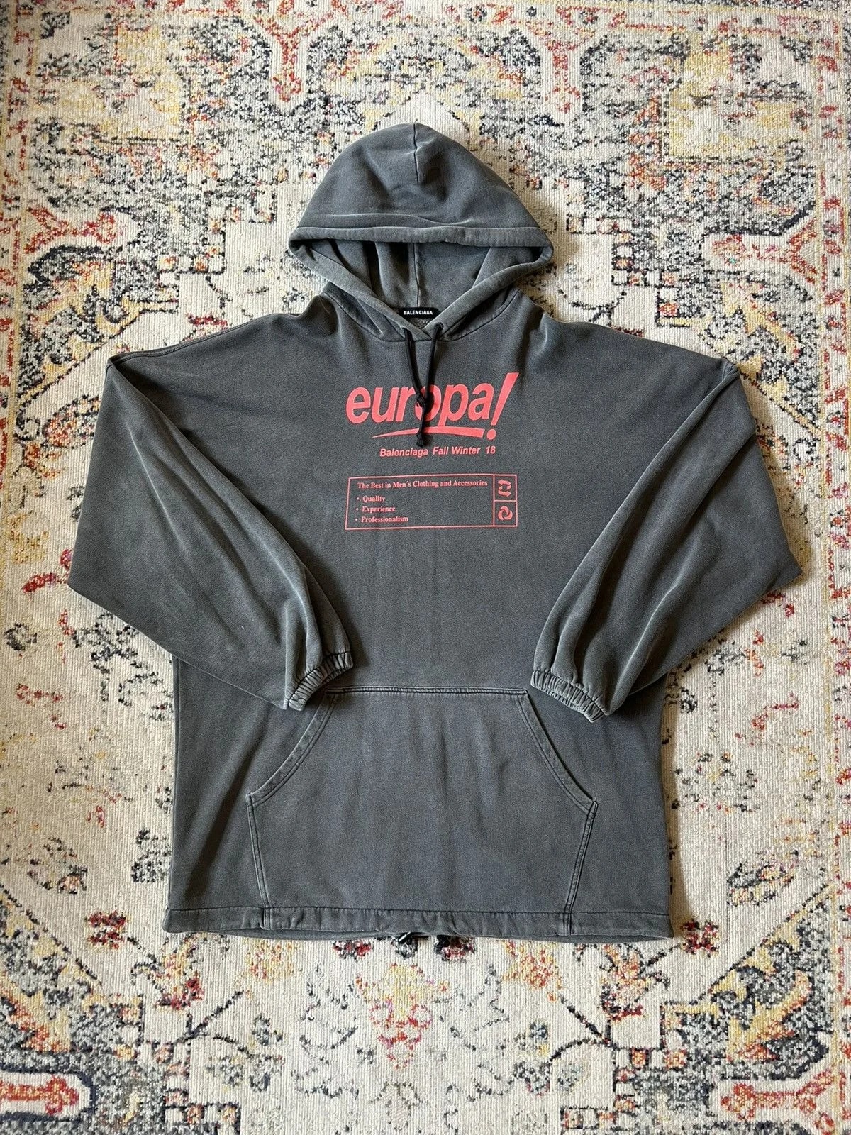 Balenciaga — Balenciaga Europa Hoodie — streetwear — resale
