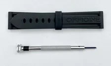 Panerai Black Rubber Strap 22/20 Mm With MX0013JG Screwdriver NEW 2