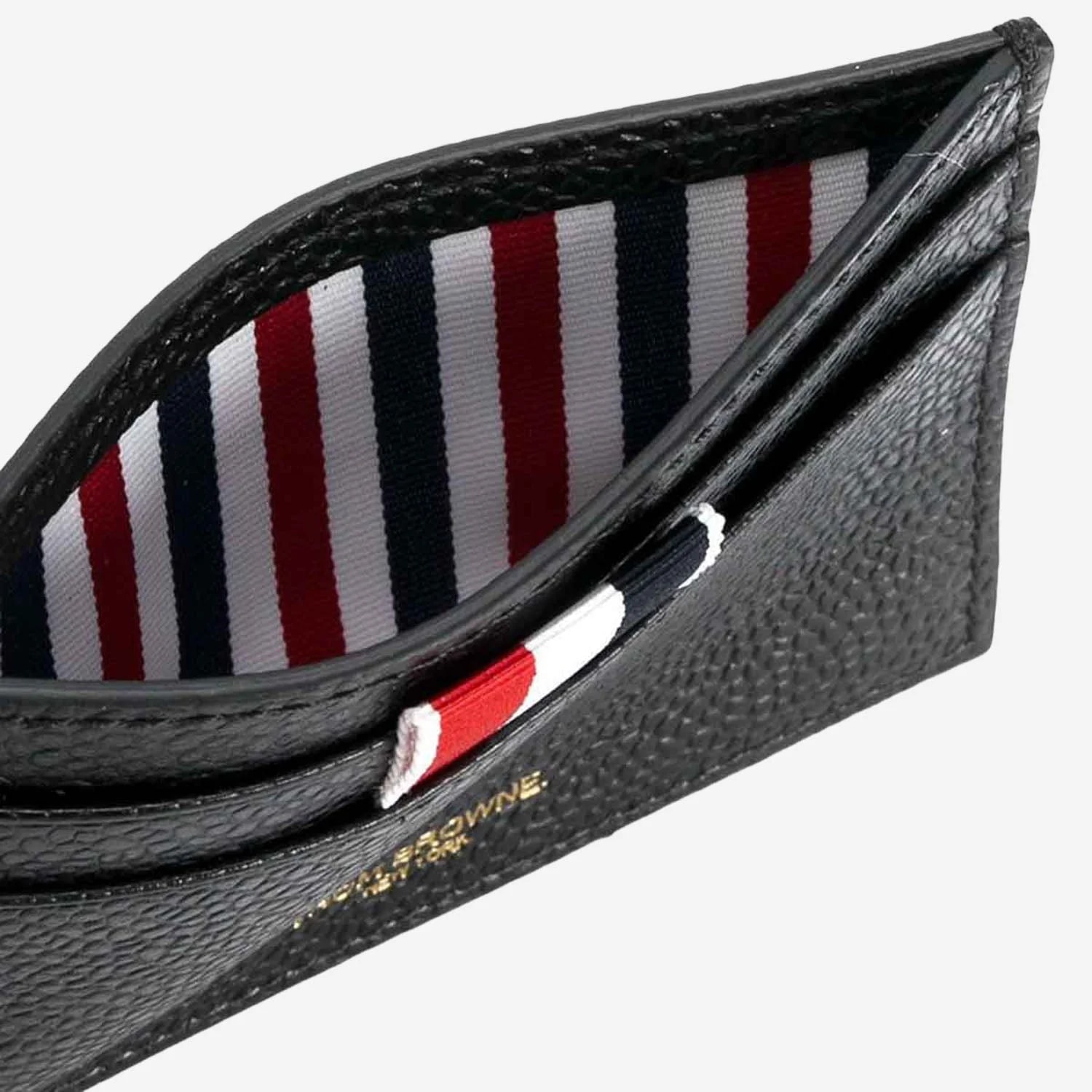 Thom Browne Logo Card Case — Calf Full Grain Wallets & Cardholders 3