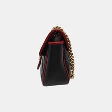 Gucci GG Marmont Logo Color-Blocked Chain Quilted - Excellent #YQ1Q10 3