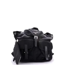 Prada Vela Double Front Pocket Backpack With Medium 2