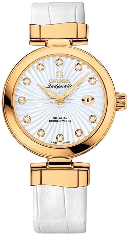 Worldofluxuryus — Omega de Ville Co-Axial Master Chronometer 18K Yellow Gold & Diamonds Lady's — Watch — resale