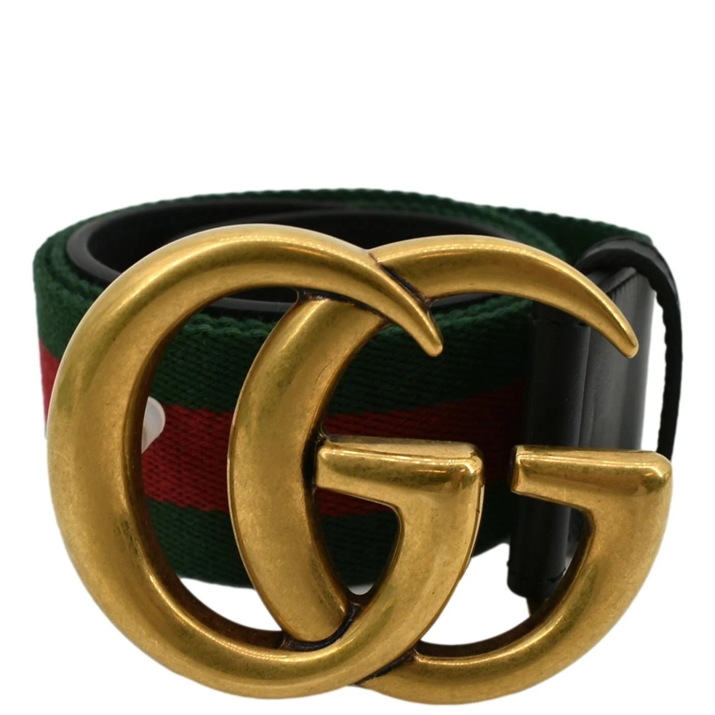 Gucci — Gucci Interlocking G Buckle Web Belt 404916 — Accessory — resale