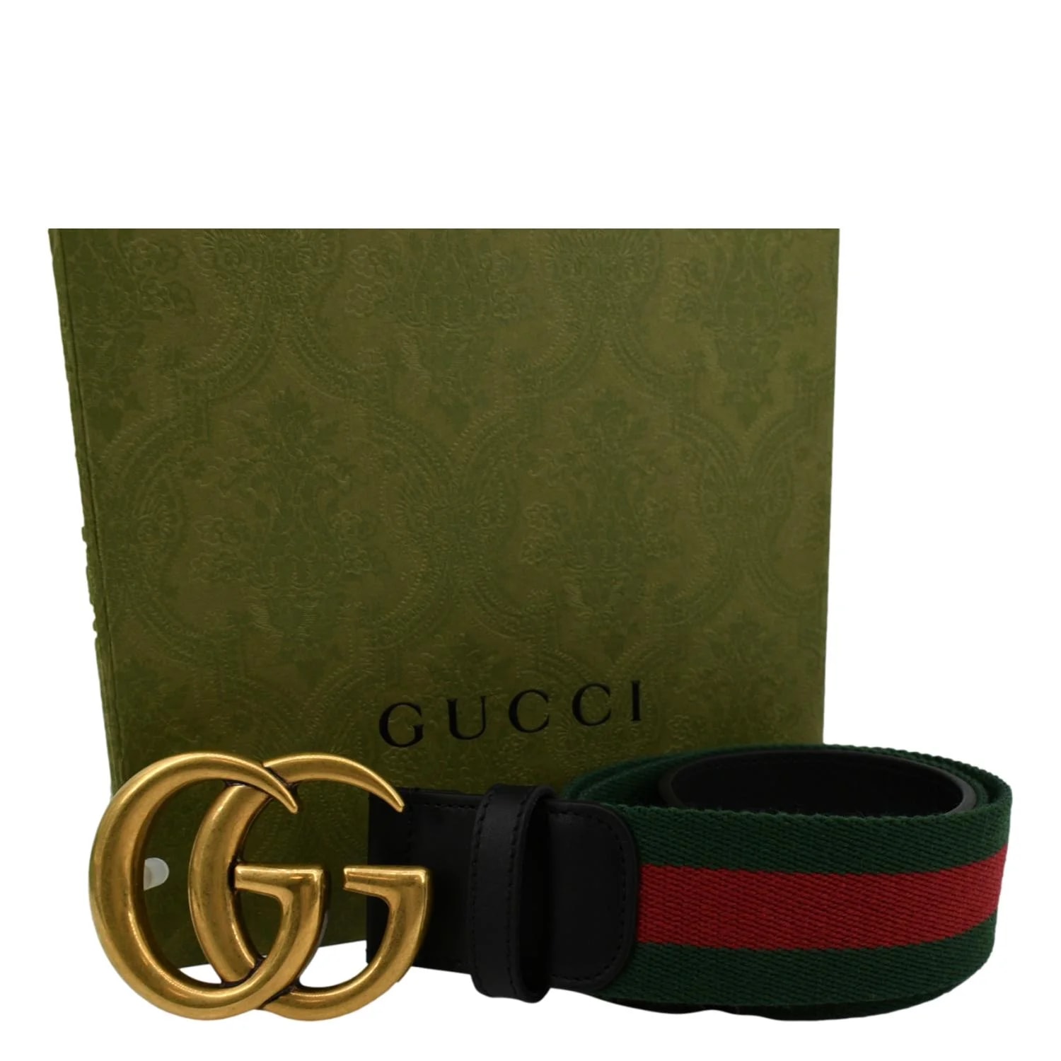 Gucci Interlocking G Buckle Web Belt 404916 2