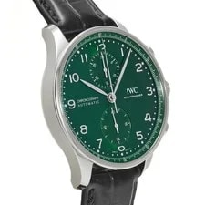 IWC Portugieser IW371615 41mm Stainless Steel Green #WW2085 3