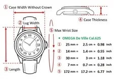 Near w/Case] Omega de Ville Cal.625 1978 Hand Winding 2