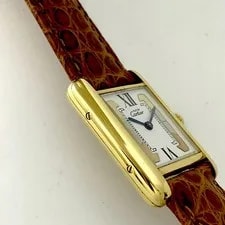 Cartier Must Tank Vermeil Three Color SM Refinished 1990s Quartz 3